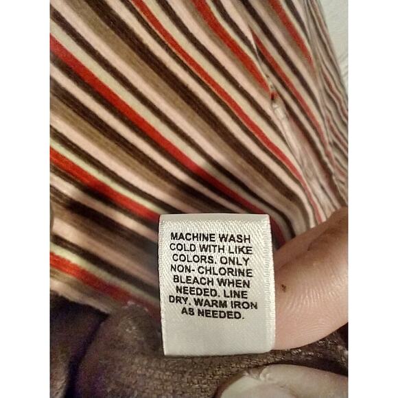 Cato Woman 26/28W Pink Striped Corduroy Blazer Jacket Plus Size Preppy Geekcore - Picture 7 of 7